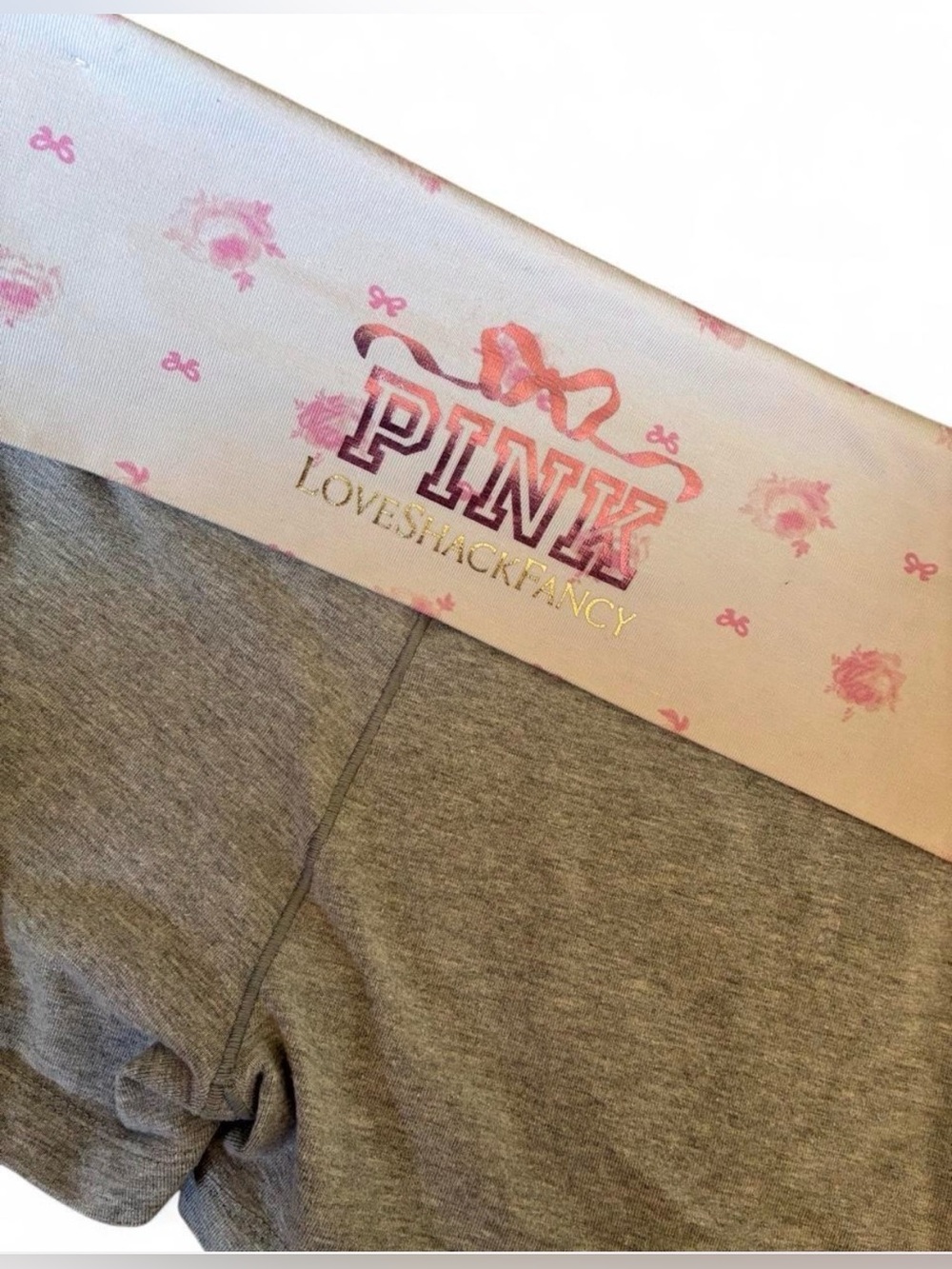 Loveshack Fancy x Victoria's Secret Gold Over Shorts